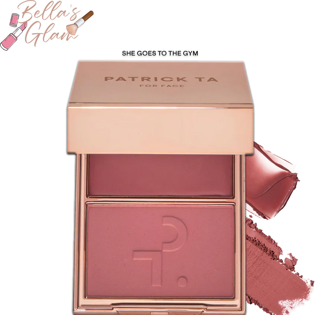 PATRICK TA  Major Headlines Double-Take Crème & Powder Blush Duo   She Goes To The Gym - cool mauve rose