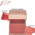 PATRICK TA: Major Headlines Double-Take Crème & Powder Blush Duo    Color: She's Flushed - soft peachy pink