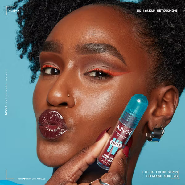 NYX Professional Makeup Lip IV Hydrating Lip Gloss Stain - Bubble Gum Burst