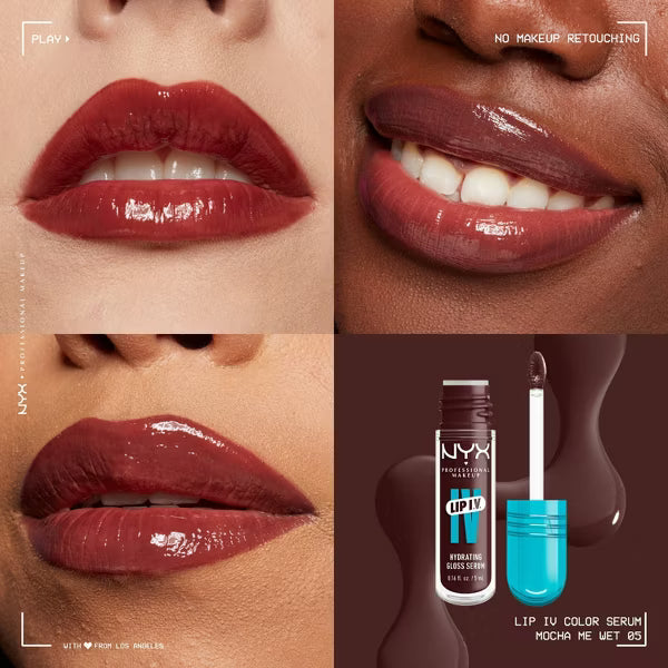 NYX Professional Makeup Lip IV Brillo labial hidratante - Mocha Me Wet