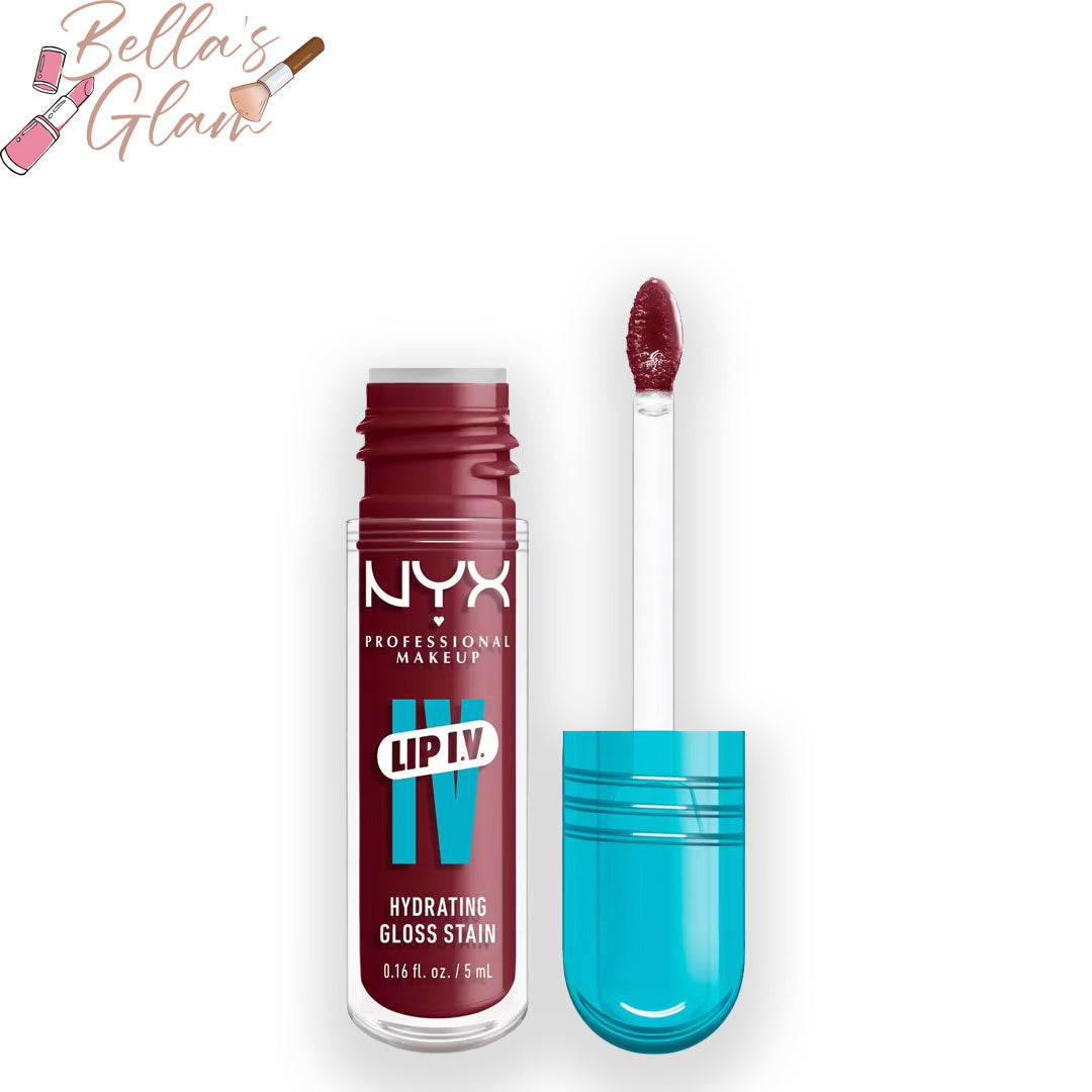 NYX Professional Makeup Lip IV Hydrating Lip Gloss Stain - Drippin in Rose