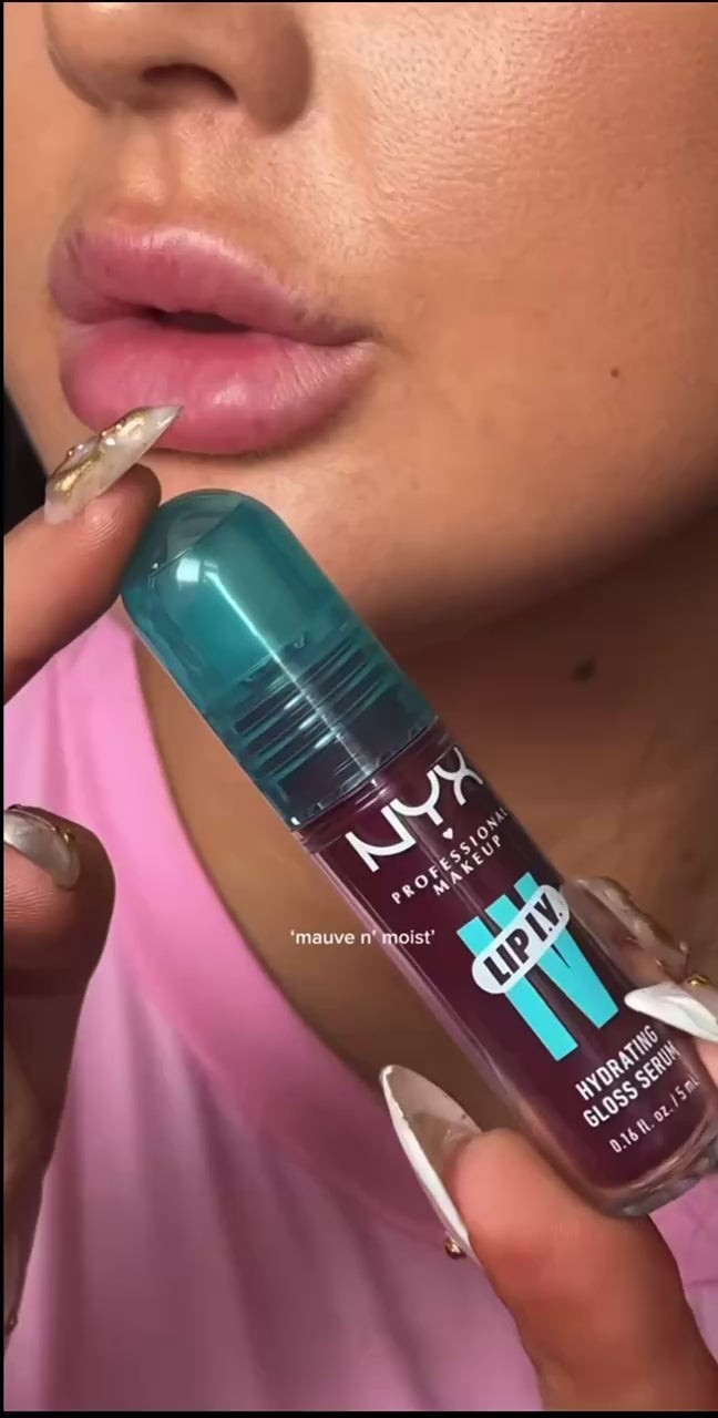 NYX Professional Makeup Lip IV Hydrating Lip Gloss Stain - Mauve N Moist