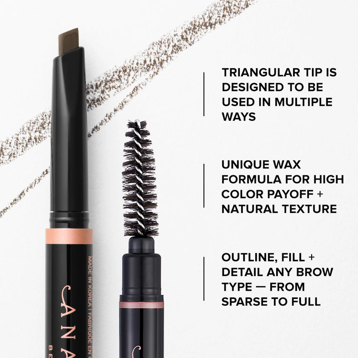 Anastasia Beverly Hills: Brow Definer 3-in-1 Easy Define, Fill, & Detail Eyebrow Pencil. Soft Brown