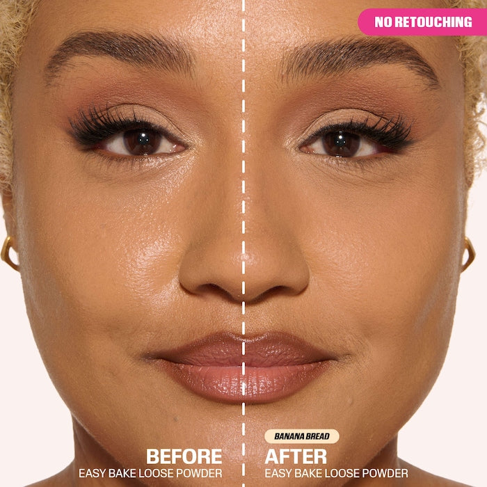 HUDA BEAUTY:   Easy Bake Loose Baking & Setting Powder. Banana Bread FULL SIZE